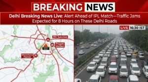 IPL match traffic jams Delhi
